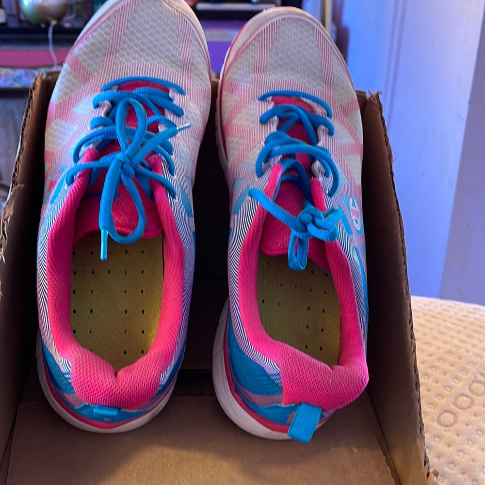 Champion pink and blue sneakers